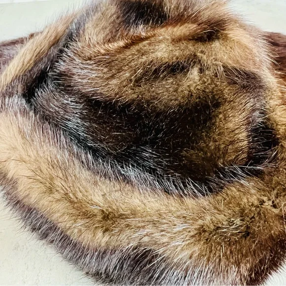 Vintage Genuine Mink Fur Hat and Collar - Picture 5 of 11